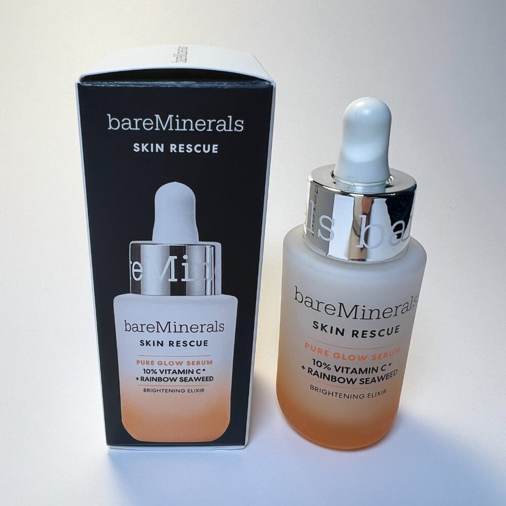 bareMinerals Skin Rescue Pure Glow Serum 10% Vitamin C + Rainbow Seaweed Elixir